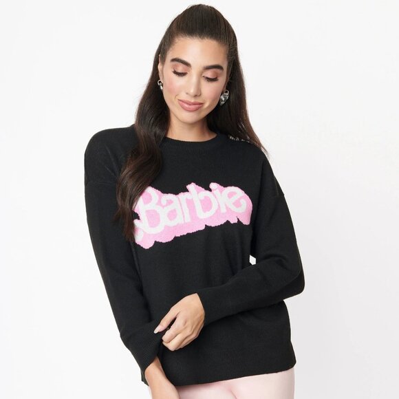 Black Barbie Logo Sweater - Picture 3 of 11